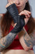 leather gloves pointy