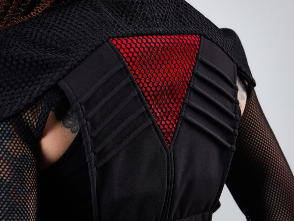 488-L Black cyberpunk vest