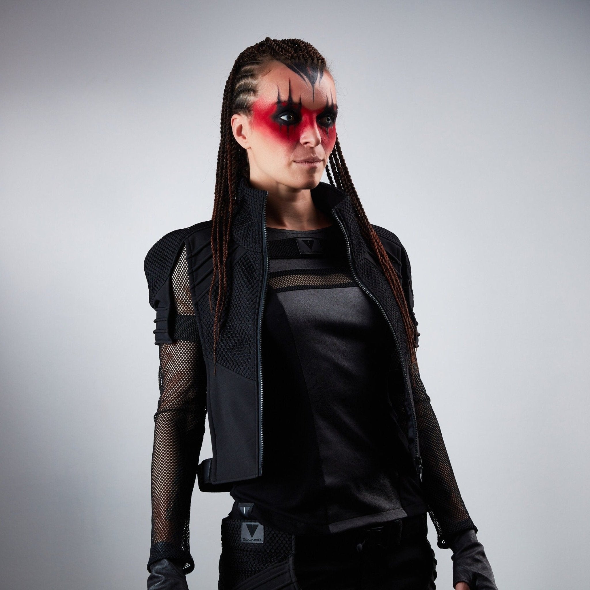 488-L Black cyberpunk vest