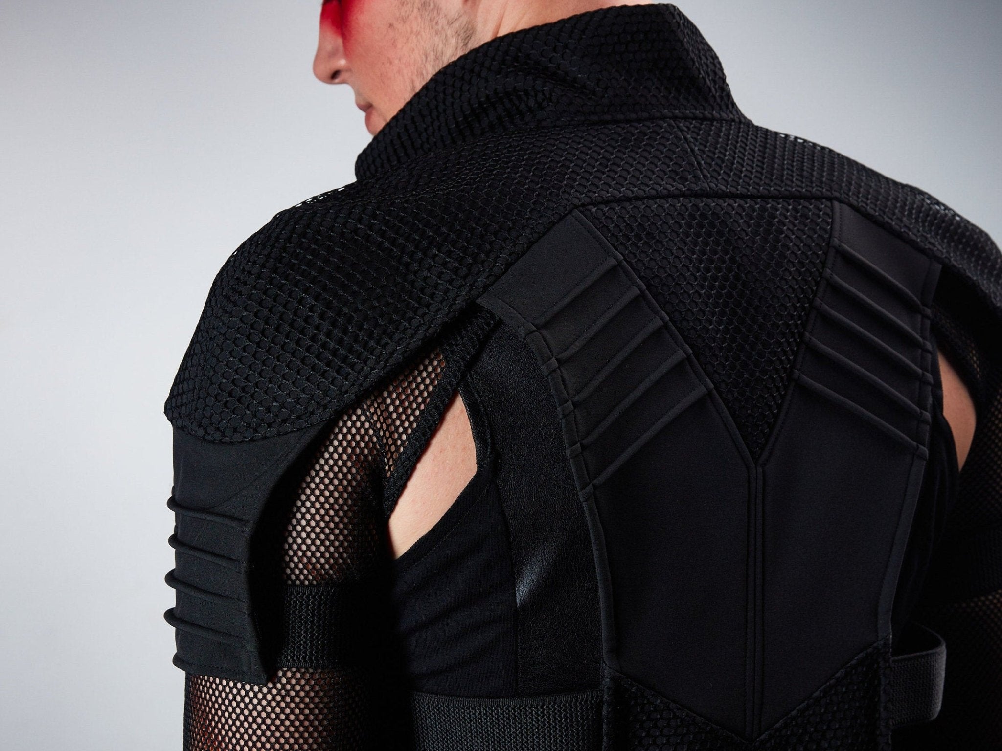 488-L Black cyberpunk vest