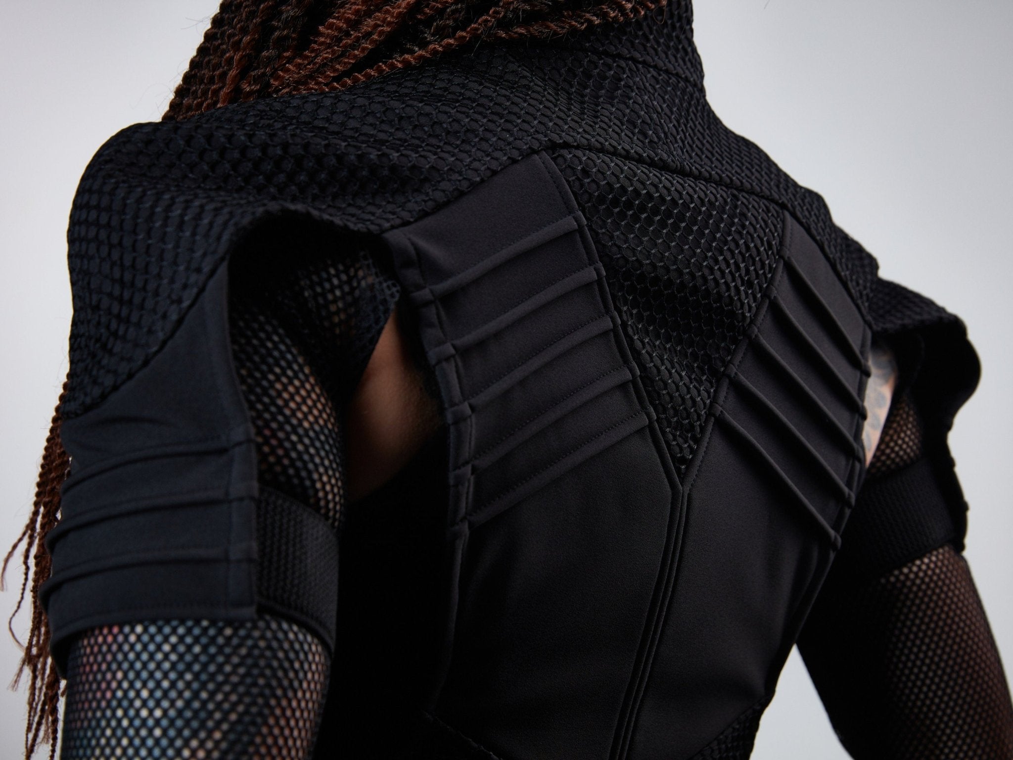 488-L Black cyberpunk vest