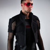 488-L Gilet cyberpunk noir