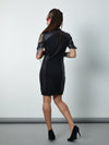 638 Futuristic v-neck dress