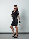 638 Futuristic v-neck dress