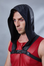 ERH Schwarze Kapuze mit Magnetschnalle