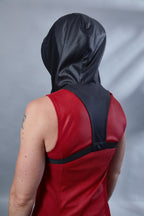 ERL Asymmetric sleeveless shirt with ERH hood