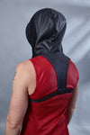 ERL Asymmetric sleeveless shirt with ERH hood