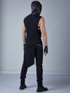 ERL Asymmetric sleeveless shirt with ERH hood