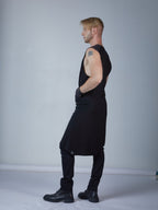 ERL Black asymmetric shirt