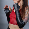 FG40-PU Black fingerless gloves - zolnar