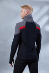 HS-8 Cyberpunk sweater gray hexagonal black pullover - zolnar