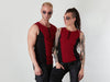 KA-6 Red sleeveless top