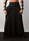 SK-L Black men's maxi skirt