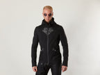 SIX-R ​​Schwarze Softshelljacke, reflektierend
