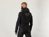 SIX Black softshell jacket, reflective