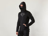 SIX Black softshell jacket, reflective