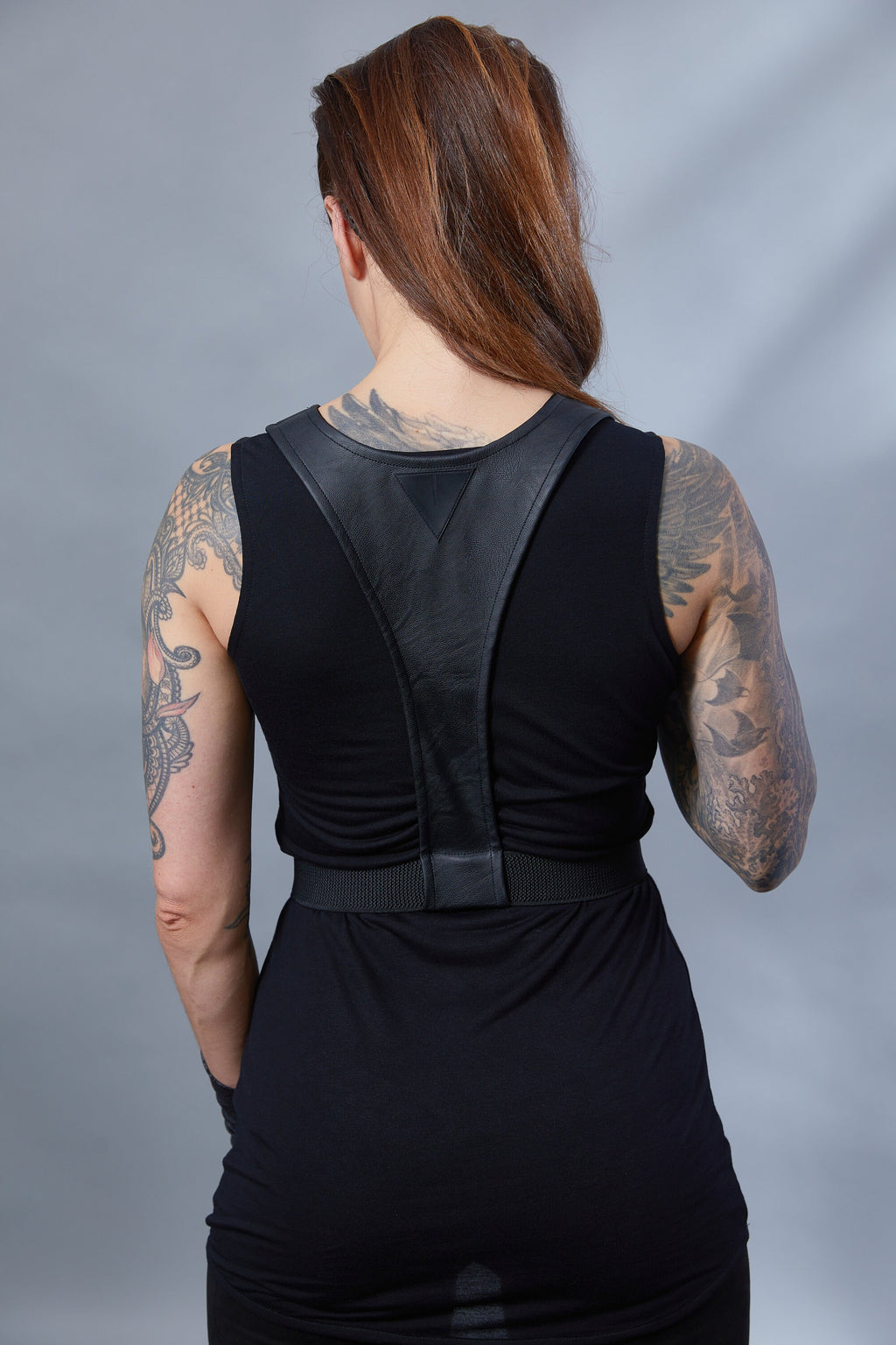 SE Schwarzes ärmelloses Tanktop