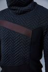 LL-9 Black asymmetrical sweater