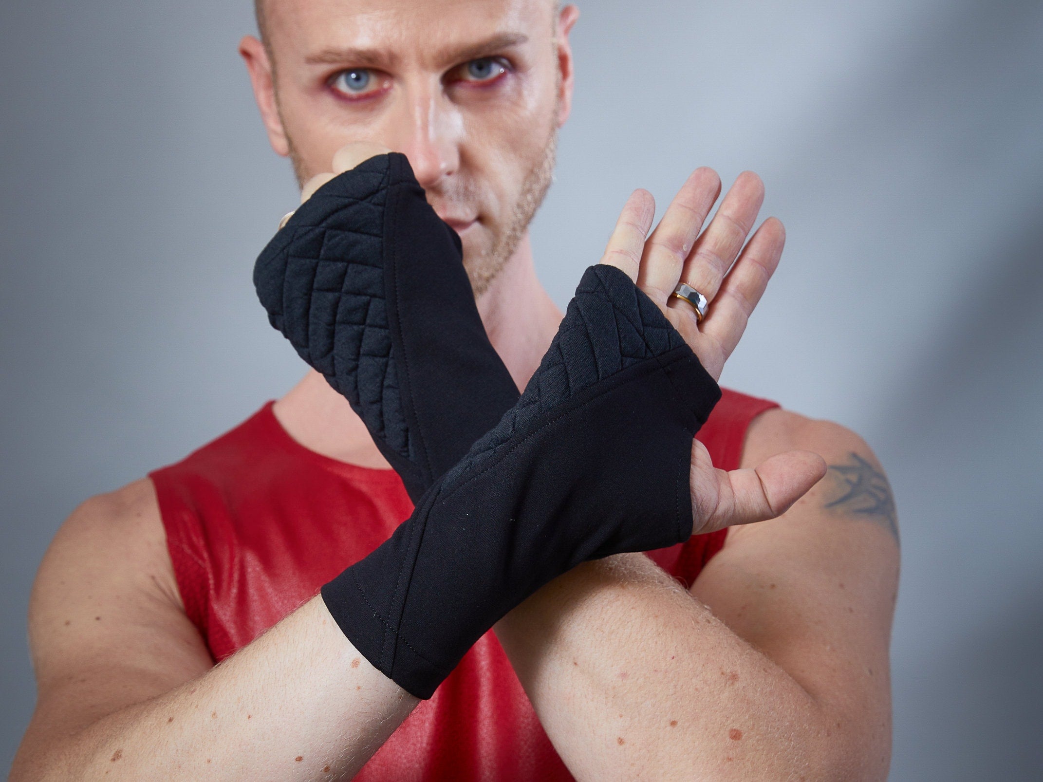 wrp handschuhe WRP-4Te Schwarze Armstulpen – ZOLNAR