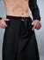 SK-C Black men's maxi skirt with hidden pocket