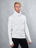 PR-00 Weißer futuristischer Pullover
