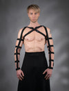 SH-EL Black elastic sleeve harness