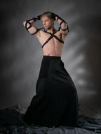 SH-EL Schwarzes elastisches Manschettengeschirr