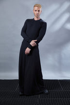 MD Black men's v-neck dress - zolnar