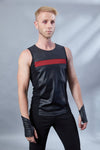 RA2 Black sleeveless shirt with red insert - zolnar