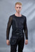 SH3-M Men's mesh sleeves, faux leather black cyberpunk shrug - zolnar