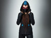 SIX Black cyberpunk softshell jacket