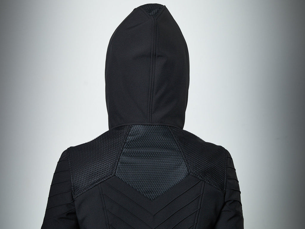 SIX Black cyberpunk softshell jacket