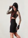 SK Black pencil skirt, high waist