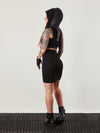 SK Black pencil skirt, high waist