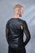 ST-L-9 Black faux leather sleeveless shirt - zolnar