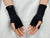 WRP 4T RO Schwarze fingerlose Handschuhe