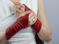 Fingerless gloves black steampunk gloves, men arm warmers - X-WRW1